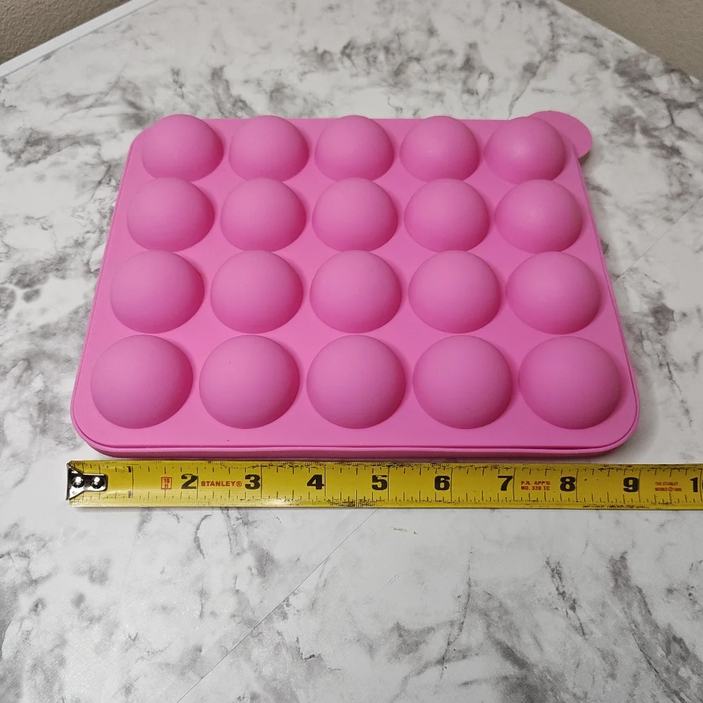 Pink Silicone Cake Pop Mold